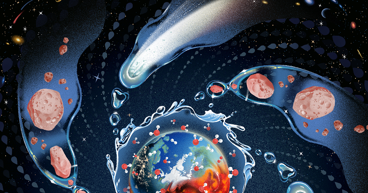 Where Did Earth Get Its Oceans? Maybe It Made Them Itself. | Quanta Magazine